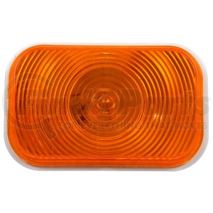 Truck-Lite 45001Y Super 45, Incandescent, Yellow Rectangular, 1 Bulb, Rear Turn Signal, Black Grommet Mount, PL-2, Stripped End/Ring Terminal, 12V, Kit