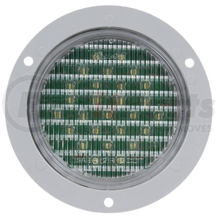 Truck-Lite 44045C Super 44 LED Clear Round Back Up Light - Fit N' Forget S.S., 12V, 27 Diode, Gray Flange Mount, FEMALE PL-2