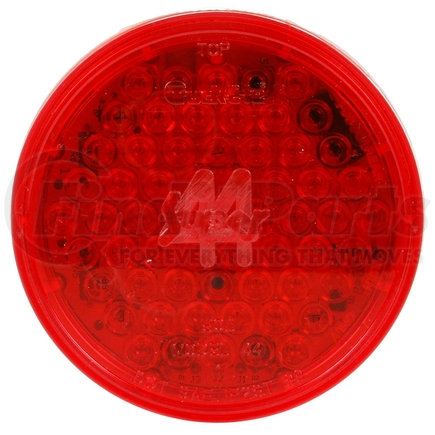 Truck-Lite 44211R Super 44, LED, Strobe, 42 Diode, Round Red, Fit 'N Forget S.S., 12V