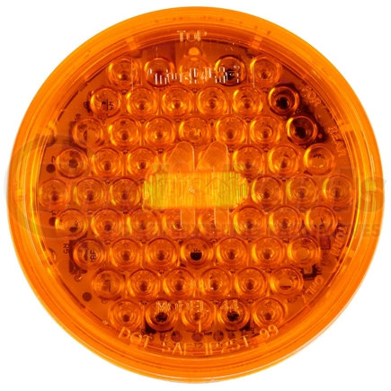 Truck-Lite 44211Y Super 44, LED, Strobe, 42 Diode, Round Yellow, Fit 'N Forget S.S., 12V