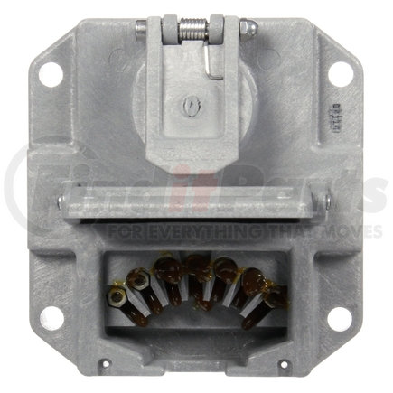 Truck-Lite 50805 50 Series, 7 Solid Pin, Grey Polycarbonate, Surface Mount, Nose Box Without Circuit Breakers