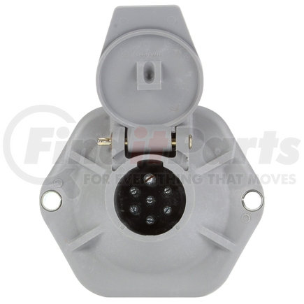 Truck-Lite 50861 50 Series 7 Split Pin Gray Plastic Surface Mount Receptacle