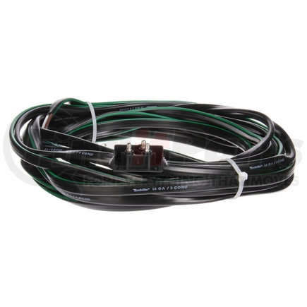 Truck-Lite 51356 Wiring Harness - 50 Series, 2 Plug, RH Side, 416 in. Turn Signal Harness, 14 Gauge, Right Angle PL-3, .180 Bullet