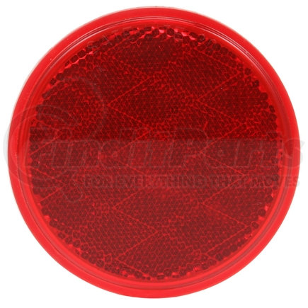 Truck-Lite 47-3 Signal - Stat, 3 - 1/8" Round, Red, Reflector, Adhesive Mount, Bulk