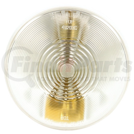 Truck-Lite 49203C Male Pin, Incandescent, Clear Round, 1 Bulb, Back - Up Light, PL-2 , 12V