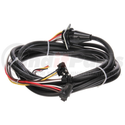 Truck-Lite 50211 Wiring Harness - 50 Series, 3 Plug, LH Side, 192 in. Marker Clearance, Stop/Turn/Tail, with Stop/Turn/Tail, M/C Breakout, 14 Gauge, Right Angle PL-3, PL-10, Ring Terminal