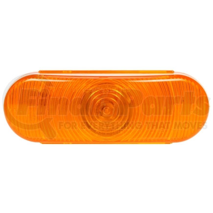 Truck-Lite 60207Y Super 60, Incandescent, Yellow Oval, 1 Bulb, Front/Park/Turn, 24V, PL-3