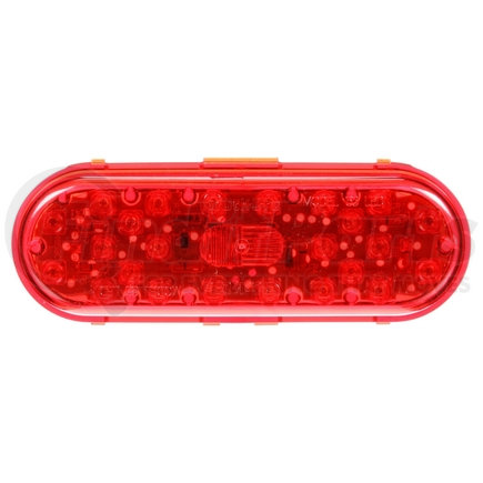 Truck-Lite 60250R3 LED Stop/Turn/Tail Light - 60 Series, Red, Oval, 26 Diode, Fit 'N Forget S.S., 12V, Bulk