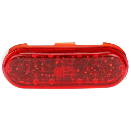 Truck-Lite 60260R 60 Series, LED, High Mounted Stop Light, 26 Diode, Oval Red Polycarbonate, Fit 'N Forget S.S., 12V