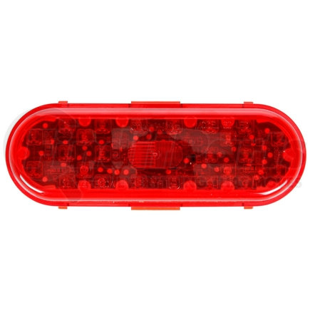 Truck-Lite 60061R 60 Series, LED, High Mounted Stop Light, 26 Diode, Oval Red Polycarbonate, Black Grommet Mount, Fit 'N Forget S.S., Straight PL-2, 12V, Kit