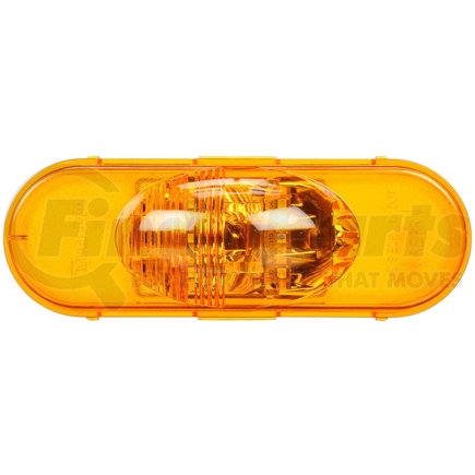 Truck-Lite 60421Y 60 Series, LED, Yellow Oval, 6 Diode, Side Turn Signal, Fit 'N Forget S.S., 12V