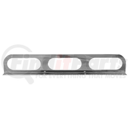 Truck-Lite 60738 Bracket Mount - Three-Light, 2" x 6", 2 Screw, Stainless Steel, Chrome