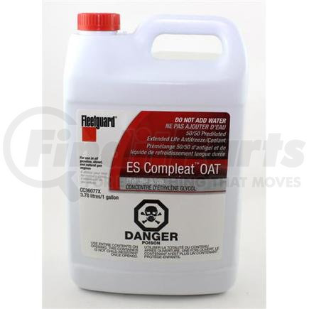 Fleetguard CC36077 ES 50/50 Premix Compleat OAT Extended Life Antifreeze/Coolant