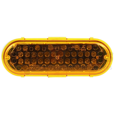 Truck-Lite 60362Y Super 60, LED, Strobe, 36 Diode, Oval Yellow, Class Ii, Metalized, Fit 'N Forget S.S., 12V