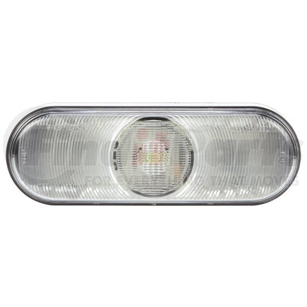 Truck-Lite 66205C 66 Series, LED, Clear Oval, 1 Diode, Back - Up Light, Fit 'N Forget S.S., 12V