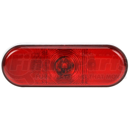 Truck-Lite 66250R Super 66, LED, Red, Oval, 1 Diode, Stop/Turn/Tail, Fit 'N Forget S.S., 12V