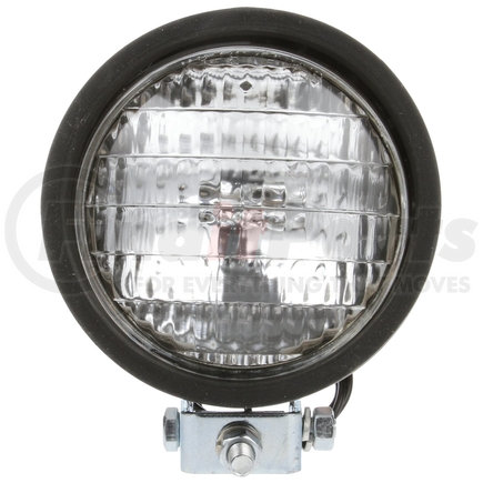 Truck-Lite 80378 Par 36 5 in. Round Incandescent Work Light, Black, 1 Bulb, S/A Wire with Mld Bllt, 12V