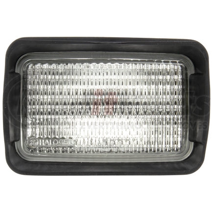 Truck-Lite 80396 Halogen Flood Light - 4" x 6", Wide, Rectangular, Black, 1 Bulb, Hardwired/Stripped-End, 12V