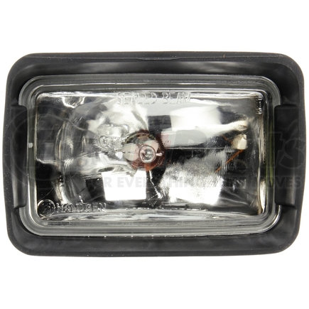 Truck-Lite 80397 80 Series, Universal Mount 4x6 in. Rectangular Halogen Spot Light, Black, 1 Bulb, Lumen, Stripped End, 12V