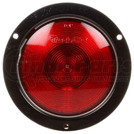 Truck-Lite 80334R3 Stop/Turn/Tail Light - 80 Series, Incandescent, Red, Round, 1 Bulb, Black Flange Mount, Hardwired, Blunt Cut, 12V, Kit, Bulk