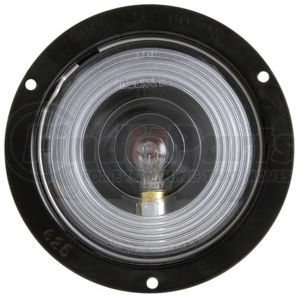 Truck-Lite 80342 80 Series, Incandescent, Clear Round, 1 Bulb, Back - Up Light, Black Flange Mount, Hardwired, Blunt Cut, 12V