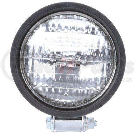 Truck-Lite 80375 Par 36 5 in. Round Incandescent Work Light, Black, 1 Bulb, Stripped End, 24V