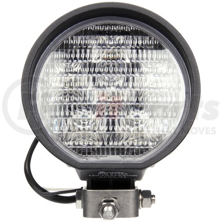 Truck-Lite 81360-P 81 Series 4 in. Round LED Work Light, Black, 6 Diode, 500 Lumen, Stripped End, 12V, Pallet