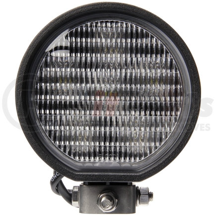 Truck-Lite 813803 LED Flood Light - 81 Series Auxiliary 4 in. Round, Black, 6 Diode, 500 Lumen, Stripped Ends , 12V, Bulk