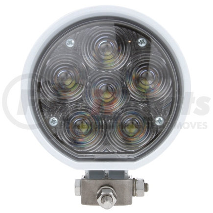 Truck-Lite 81391 81 Series Auxiliary 4" Round LED Spot Light, White, 6 Diode, 500 Lumen, Stripped End, 12V