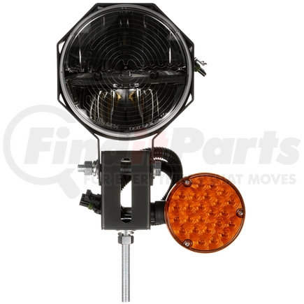 Truck-Lite 80989 Heated Lens, Left Hand Side, LED, 7" Round, Snow Plow Light, 23 Diode, Polycarbonate, 12-24V