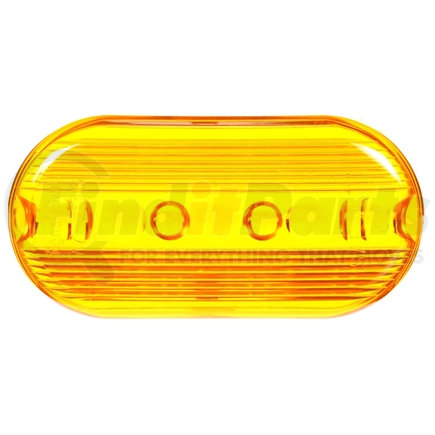 Truck-Lite 9093A-3 Signal-Stat, Oval, Yellow, Acrylic, Replacement Lens for M/C Lights (1258, 1259A, 1262), Snap-Fit, Bulk