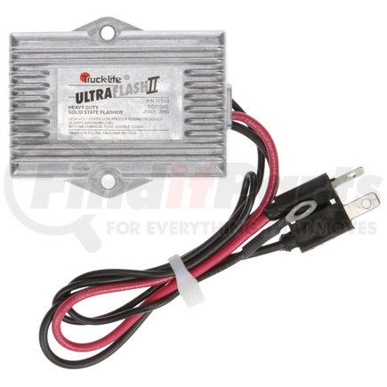 Truck-Lite 97233 Heavy - Duty Solid - State, Aluminum Flasher Module, 90Fpm, Audible, 60 Db, 12 - 24V, Hardwired, Bi - Polar Plug/Ring Terminal