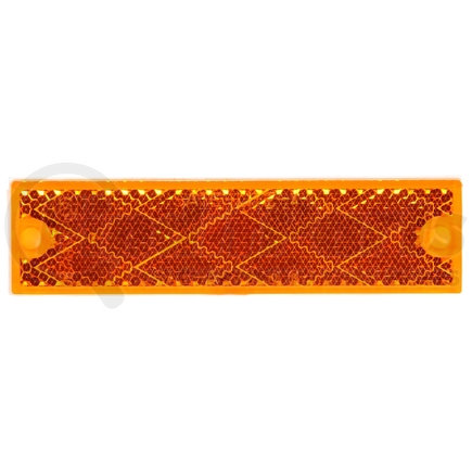 Truck-Lite 98003Y Rectangle, Yellow, Reflector, 2 Screw Or Adhesive Mount