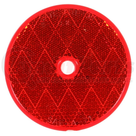 Truck-Lite 98006R 3" Round, Red, Reflector, 1 Screw with Nail/Rivet