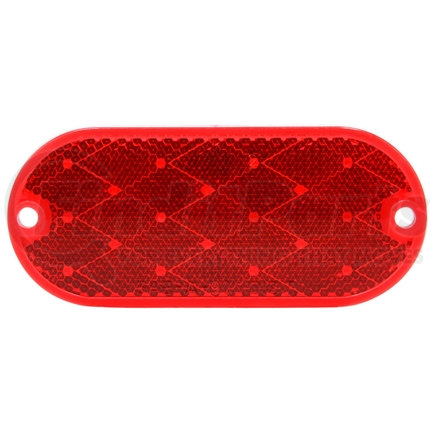 Truck-Lite 98031R Oval, Red, Reflector, 2 Screw