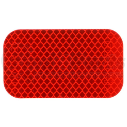 Truck-Lite 98176R Retro - Reflective Tape, 2' x 3 - 1/2" Rectangle, Red, Reflector, Adhesive Mount