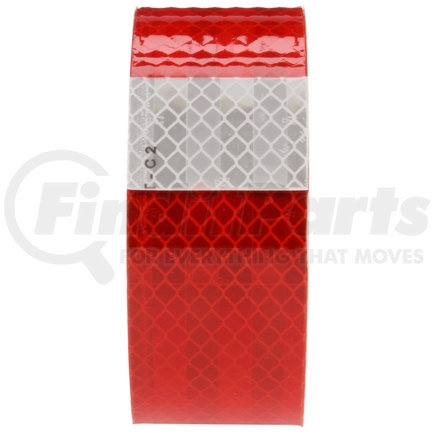 Truck-Lite 98180 Reflective Tape - Red / White 2 in. x 50 Ft.