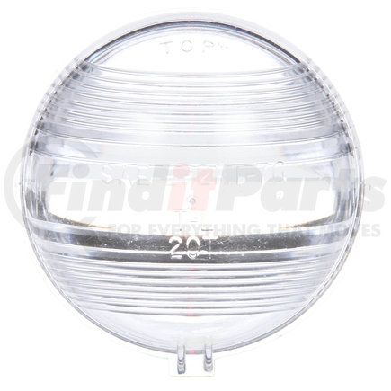 Truck-Lite 99005C Round Replacement Lens - Clear, Polycarbonate, For Dome & Utility (20302, 20308), Signal-Stat (9354 Series), Snap-Fit