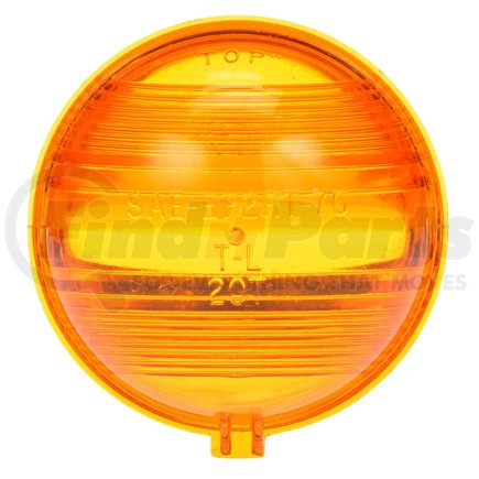 Truck-Lite 99005Y Round Replacement Lens - Yellow, Polycarbonate, For Signal Lighting Lights (20301Y, 20304Y, 20316Y), Signal-Stat (9354 Series), Snap-Fit