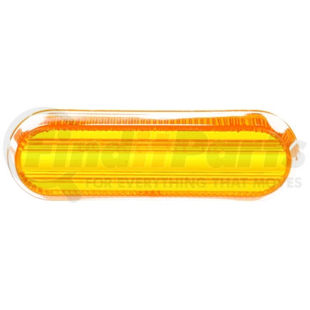 Truck-Lite 99041Y Oval, Yellow, Acrylic, Replacement Lens for Do-Ray Lights, Grote, Signal-Stat, Snap-Fit