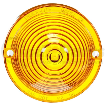 Truck-Lite 99066Y Round, Yellow, Acrylic, Replacement Lens for M/C Lights (26760Y), 2 Screw