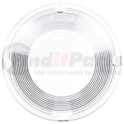 Truck-Lite 99080C Round, Clear, Polycarbonate, Replacement Lens for Dome & Utility (80350, 80351, 80352, 80353), Do-Ray Lights, 4 Screw