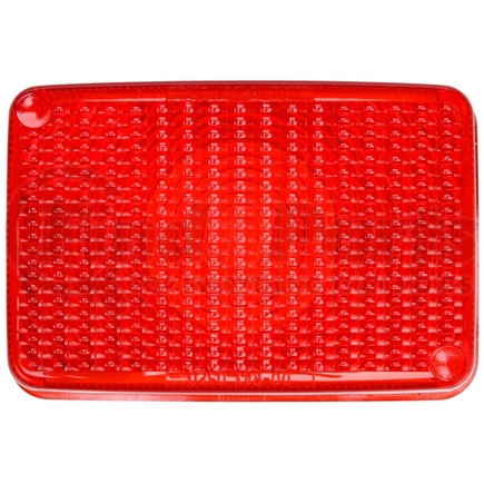 Truck-Lite 99087R Rectangular, Red, Acrylic, Replacement Lens for 80308R, 81304R/Y, Do-Ray Lights, 2 Screw