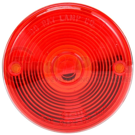 Truck-Lite 99090R Round Replacement Lens - Red, Polycarbonate, For Do-Ray Lights, Pedestal Lights (70310R, 70311, 70330R, 80329R), Snap-Fit