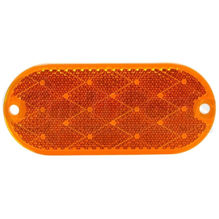 Truck-Lite 98031Y Oval, Yellow, Reflector, 2 Screw