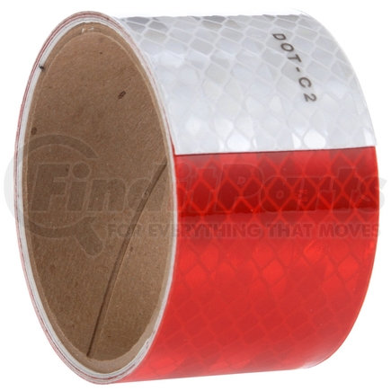 Truck-Lite 98138 Reflective Tape - Red / White 2 in. x 54 In., Strip