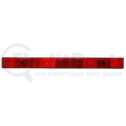 Truck-Lite 98154R Narrow Rail, Rectangle, Red, Reflector, 2 Screw Or Adhesive Mount