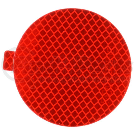 Truck-Lite 98175R Retro - Reflective Tape, 3" Round, Red, Reflector, Adhesive Mount