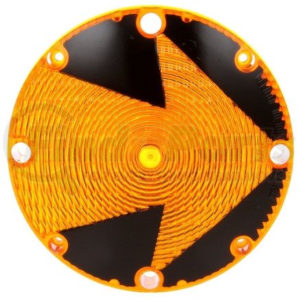 Truck-Lite 99167Y Arrow Lens, Round, Yellow, Acrylic, Replacement Lens for Bus Lights (90325Y, 6505), 4 Screw