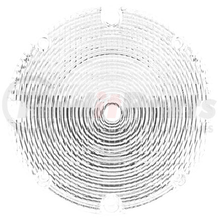 Truck-Lite 99168C Round, Clear, Acrylic, Replacement Lens for Bus Lights (6504, 90327R/Y), Signal-Stat (6503), 4 Screw